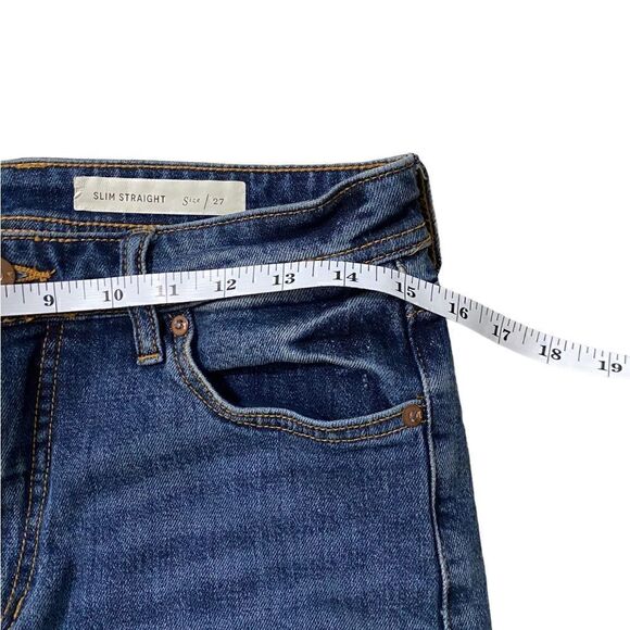 Pilcro and the Letterpress Size 27 Stet Patterned Cropped slim straight Jeans - Picture 6 of 7